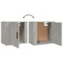 Mesita de noche de pared gris hormigón 50x30x47 cm de vidaXL, Mesitas de noche - Ref: Foro24-816872, Precio: 34,90 €, Descuen...