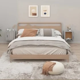 Wall bedside tables 2 pcs gray Sonoma 50x30x47 cm by vidaXL, Nightstands - Ref: Foro24-816877, Price: 44,95 €, Discount: %