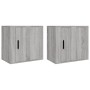 Wand-Nachttische 2 Stück grau Sonoma 50x30x47 cm von vidaXL, Nachttische - Ref: Foro24-816877, Preis: 45,35 €, Rabatt: %