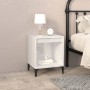 Glänzend weißer Nachttisch 40x35x50 cm von vidaXL, Nachttische - Ref: Foro24-821878, Preis: 38,20 €, Rabatt: %