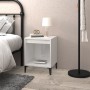 Mesita de noche blanco brillante 40x35x50 cm de vidaXL, Mesitas de noche - Ref: Foro24-821878, Precio: 38,20 €, Descuento: %
