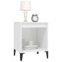 Glänzend weißer Nachttisch 40x35x50 cm von vidaXL, Nachttische - Ref: Foro24-821878, Preis: 38,20 €, Rabatt: %