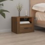 Wandnachttische 2 Stk. braune Eiche 50x36x40 cm von vidaXL, Nachttische - Ref: Foro24-816895, Preis: 70,54 €, Rabatt: %