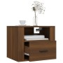 Wandnachttische 2 Stk. braune Eiche 50x36x40 cm von vidaXL, Nachttische - Ref: Foro24-816895, Preis: 70,54 €, Rabatt: %