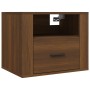 Wandnachttische 2 Stk. braune Eiche 50x36x40 cm von vidaXL, Nachttische - Ref: Foro24-816895, Preis: 70,54 €, Rabatt: %