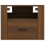 Wandnachttische 2 Stk. braune Eiche 50x36x40 cm von vidaXL, Nachttische - Ref: Foro24-816895, Preis: 70,54 €, Rabatt: %