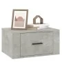 Mesitas de noche de pared 2 uds gris hormigón 50x36x25 cm de vidaXL, Mesitas de noche - Ref: Foro24-816849, Precio: 72,32 €, ...