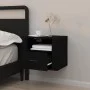 Mesita de noche de pared negro 50x36x40 cm de vidaXL, Mesitas de noche - Ref: Foro24-816882, Precio: 47,30 €, Descuento: %