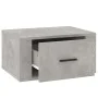 Mesitas de noche de pared 2 uds gris hormigón 50x36x25 cm de vidaXL, Mesitas de noche - Ref: Foro24-816849, Precio: 72,32 €, ...