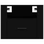 Mesita de noche de pared negro 50x36x40 cm de vidaXL, Mesitas de noche - Ref: Foro24-816882, Precio: 47,30 €, Descuento: %