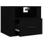 Mesita de noche de pared negro 50x36x40 cm de vidaXL, Mesitas de noche - Ref: Foro24-816882, Precio: 47,30 €, Descuento: %