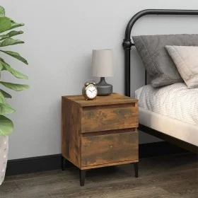 Smoked oak bedside table 40x35x50 cm by vidaXL, Lockers and storage cabinets - Ref: Foro24-821852, Price: 41,66 €, Discount: %