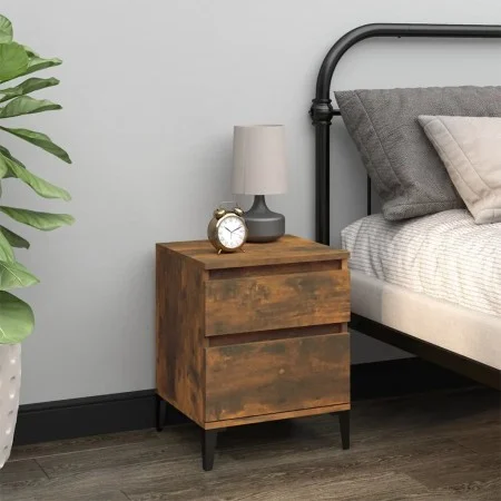 Smoked oak bedside table 40x35x50 cm by vidaXL, Lockers and storage cabinets - Ref: Foro24-821852, Price: 41,66 €, Discount: %