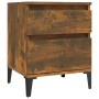 Mesita de noche roble ahumado 40x35x50 cm de vidaXL, Taquillas y armarios de almacenamiento - Ref: Foro24-821852, Precio: 43,...