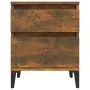Smoked oak bedside table 40x35x50 cm by vidaXL, Lockers and storage cabinets - Ref: Foro24-821852, Price: 41,66 €, Discount: %