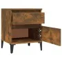 Smoked oak bedside table 40x35x50 cm by vidaXL, Lockers and storage cabinets - Ref: Foro24-821852, Price: 41,66 €, Discount: %
