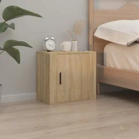 Wand-Nachttisch aus Sonoma-Eiche, 50 x 30 x 47 cm von vidaXL, Nachttische - Ref: Foro24-816870, Preis: 35,37 €, Rabatt: %
