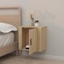 Sonoma oak wall bedside table 50x30x47 cm by vidaXL, Nightstands - Ref: Foro24-816870, Price: 35,76 €, Discount: %