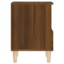Mesita de noche roble marrón 40x35x50 cm de vidaXL, Mesitas de noche - Ref: Foro24-821808, Precio: 43,61 €, Descuento: %