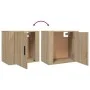 Mesita de noche de pared color roble Sonoma 50x30x47 cm de vidaXL, Mesitas de noche - Ref: Foro24-816870, Precio: 35,37 €, De...