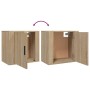Sonoma oak wall bedside table 50x30x47 cm by vidaXL, Nightstands - Ref: Foro24-816870, Price: 35,76 €, Discount: %