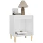 Nachttisch aus glänzend weißem Sperrholz, 40 x 35 x 50 cm von vidaXL, Nachttische - Ref: Foro24-821862, Preis: 34,49 €, Rabat...