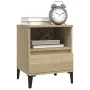 Mesitas de noche 2 unidades roble Sonoma 40x35x50 cm de vidaXL, Armarios y almacenamiento - Ref: Foro24-821817, Precio: 77,48...