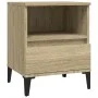 Mesitas de noche 2 unidades roble Sonoma 40x35x50 cm de vidaXL, Armarios y almacenamiento - Ref: Foro24-821817, Precio: 77,48...