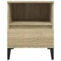 Mesitas de noche 2 unidades roble Sonoma 40x35x50 cm de vidaXL, Armarios y almacenamiento - Ref: Foro24-821817, Precio: 77,48...