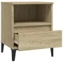 Mesitas de noche 2 unidades roble Sonoma 40x35x50 cm de vidaXL, Armarios y almacenamiento - Ref: Foro24-821817, Precio: 77,48...