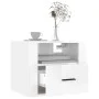 Wall bedside tables 2 pcs glossy white 50x36x40 cm by vidaXL, Nightstands - Ref: Foro24-816885, Price: 84,58 €, Discount: %