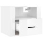 Wand-Nachttische 2 Stück glänzend weiß 50x36x40 cm von vidaXL, Nachttische - Ref: Foro24-816885, Preis: 85,61 €, Rabatt: %