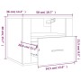 Wand-Nachttische 2 Stück glänzend weiß 50x36x40 cm von vidaXL, Nachttische - Ref: Foro24-816885, Preis: 85,61 €, Rabatt: %