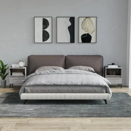 Nachttische 2 Einheiten grau Sonoma 40x35x50 cm von vidaXL, Schränke und Lagerung - Ref: Foro24-821823, Preis: 74,97 €, Rabat...