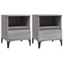 Mesitas de noche 2 unidades gris Sonoma 40x35x50 cm de vidaXL, Armarios y almacenamiento - Ref: Foro24-821823, Precio: 75,92 ...