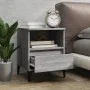 Mesitas de noche 2 unidades gris Sonoma 40x35x50 cm de vidaXL, Armarios y almacenamiento - Ref: Foro24-821823, Precio: 74,97 ...