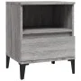 Mesitas de noche 2 unidades gris Sonoma 40x35x50 cm de vidaXL, Armarios y almacenamiento - Ref: Foro24-821823, Precio: 74,97 ...