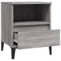 Mesitas de noche 2 unidades gris Sonoma 40x35x50 cm de vidaXL, Armarios y almacenamiento - Ref: Foro24-821823, Precio: 74,97 ...