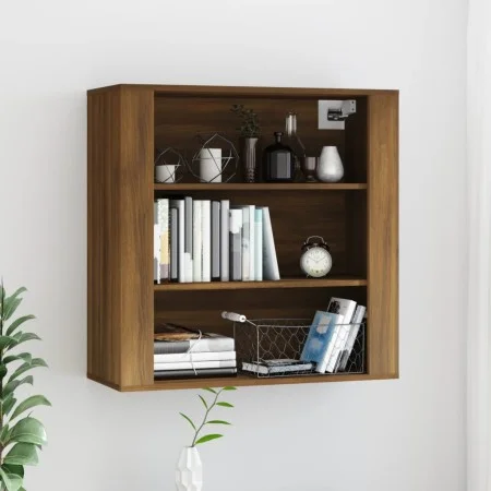 Brown oak plywood wall cabinet 80x33x80 cm by vidaXL, Sideboards - Ref: Foro24-816599, Price: 65,64 €, Discount: %