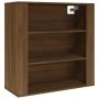 Brown oak plywood wall cabinet 80x33x80 cm by vidaXL, Sideboards - Ref: Foro24-816599, Price: 65,64 €, Discount: %