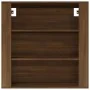 Brown oak plywood wall cabinet 80x33x80 cm by vidaXL, Sideboards - Ref: Foro24-816599, Price: 65,64 €, Discount: %