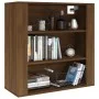 Brown oak plywood wall cabinet 80x33x80 cm by vidaXL, Sideboards - Ref: Foro24-816599, Price: 65,64 €, Discount: %