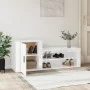 Mueble zapatero madera contrachapada blanco brillo 130x35x54 cm de vidaXL, Zapateros y organizadores de calzado - Ref: Foro24...