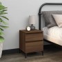 Nachttische 2 Einheiten braune Eiche 40x35x50 cm von vidaXL, Schließfächer und Lagerschränke - Ref: Foro24-821857, Preis: 98,...