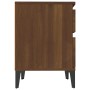 Nachttische 2 Einheiten braune Eiche 40x35x50 cm von vidaXL, Schließfächer und Lagerschränke - Ref: Foro24-821857, Preis: 98,...