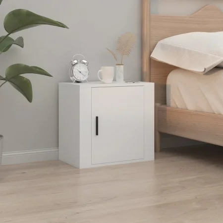 Weißer Wand-Nachttisch 50x30x47 cm von vidaXL, Nachttische - Ref: Foro24-816864, Preis: 31,19 €, Rabatt: %