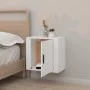 Weißer Wand-Nachttisch 50x30x47 cm von vidaXL, Nachttische - Ref: Foro24-816864, Preis: 31,19 €, Rabatt: %