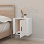 Weißer Wand-Nachttisch 50x30x47 cm von vidaXL, Nachttische - Ref: Foro24-816864, Preis: 31,53 €, Rabatt: %