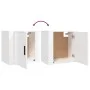 Mesita de noche de pared blanca 50x30x47 cm de vidaXL, Mesitas de noche - Ref: Foro24-816864, Precio: 31,19 €, Descuento: %