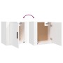 Weißer Wand-Nachttisch 50x30x47 cm von vidaXL, Nachttische - Ref: Foro24-816864, Preis: 31,53 €, Rabatt: %